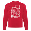 Crewneck Ski Doodles imprimé