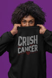 Crush Cancer Rhinestone Shirt – Cancer Awareness Sparkle Bling Apparel | Blingdazzel