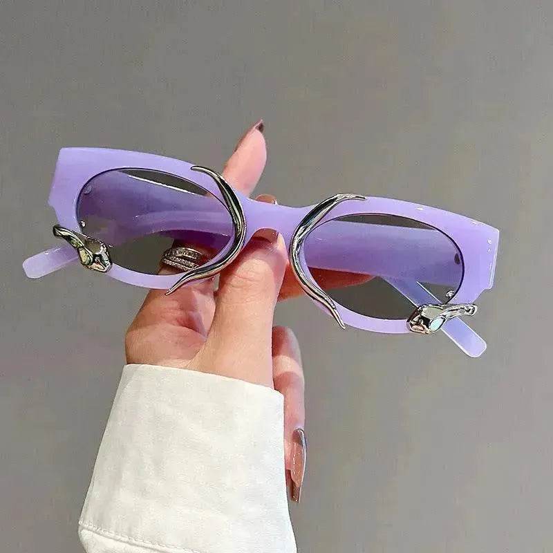 Cross-border European And American Retro Spirit Snake Cats' Eye Sunglasses