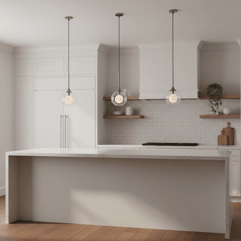 Crystal Orb Adjustable Pendant Lamp