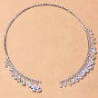 Crystal Rhinestone Collar Necklace for Women  Weeding Bridesmaid Necklace Gold and Silver Necklace