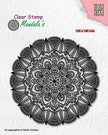 Nellie's Choice Clear Stamp Mandala Dahlia Flower
