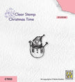 Nellie's Choice Clear Stamp - Christmas Time - Snowman-1