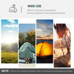 Outsunny Weatherproof Dome Camping Tent w/ Vestibule for 2-3 Person Screen Room Lightweight Backpacking Tent for Fishing