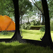 Outsunny 11' x 11.5' Screen Tent, Pop Up Camping Gazebo with Portable Carry Bag and 2 Doors, Black