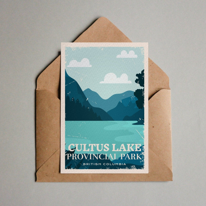 Cultus Lake British Columbia Provincial Park Postcard, Canada Parks