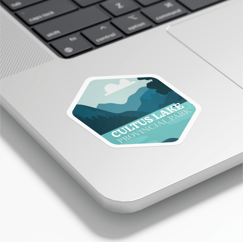 Cultus Lake British Columbia Provincial Park Waterproof Vinyl Sticker, Canada Parks