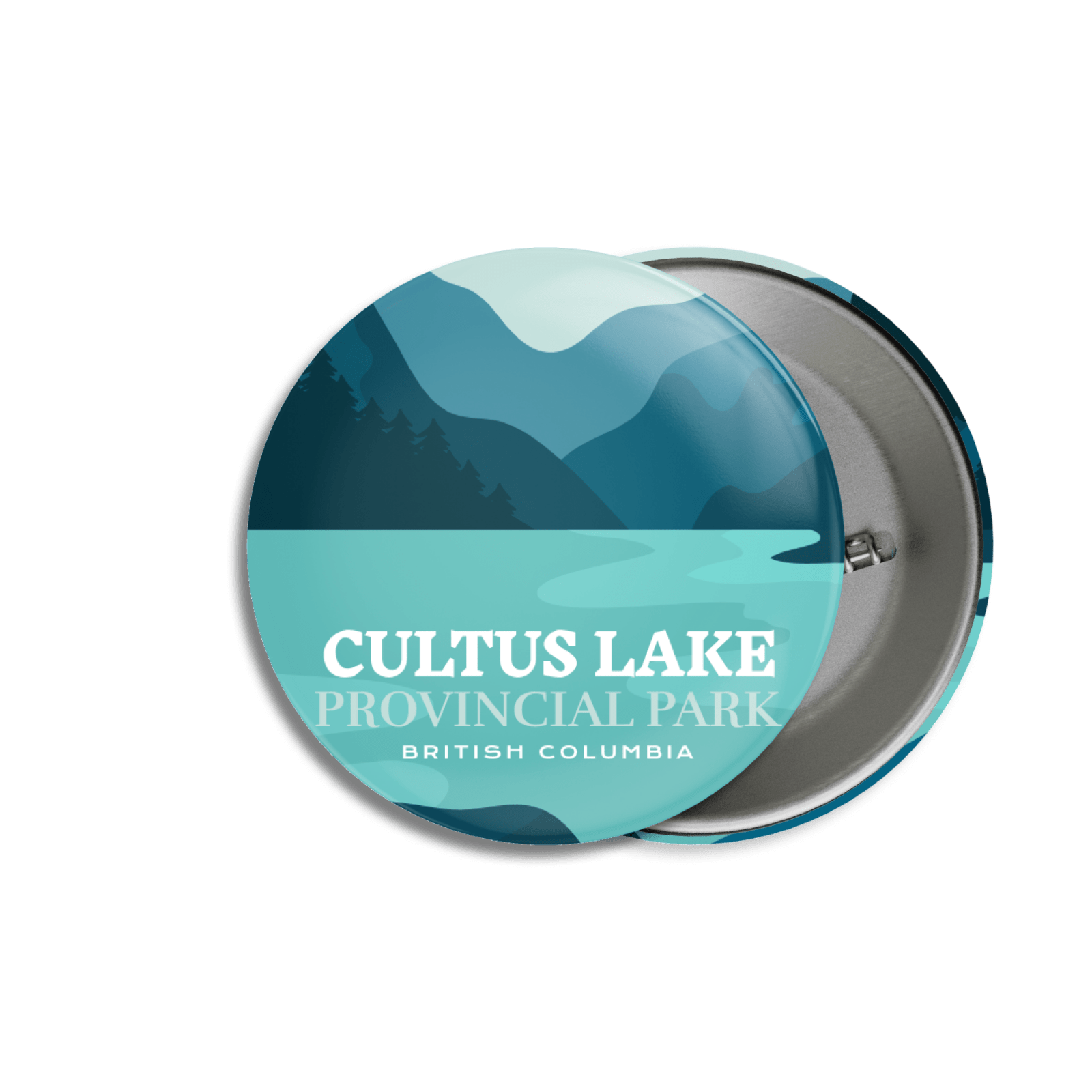 Cultus Lake Provincial Park of British Columbia Pinback Button, Canada Parks