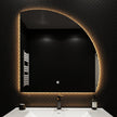 Semi Circle LED Mirror 36