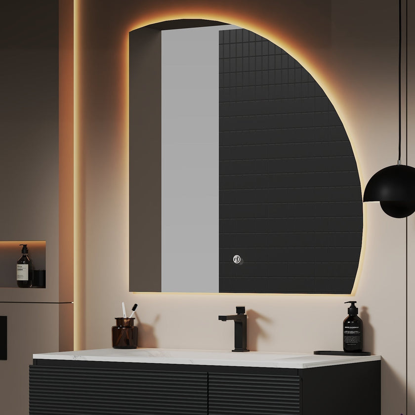 Semi Circle LED Mirror 36