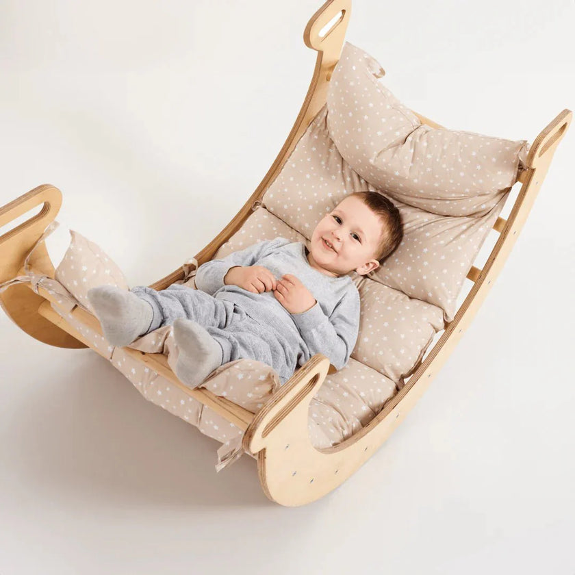 Coussin pour arche d'escalade et balance Rocker – Beige (Coussin uniquement)