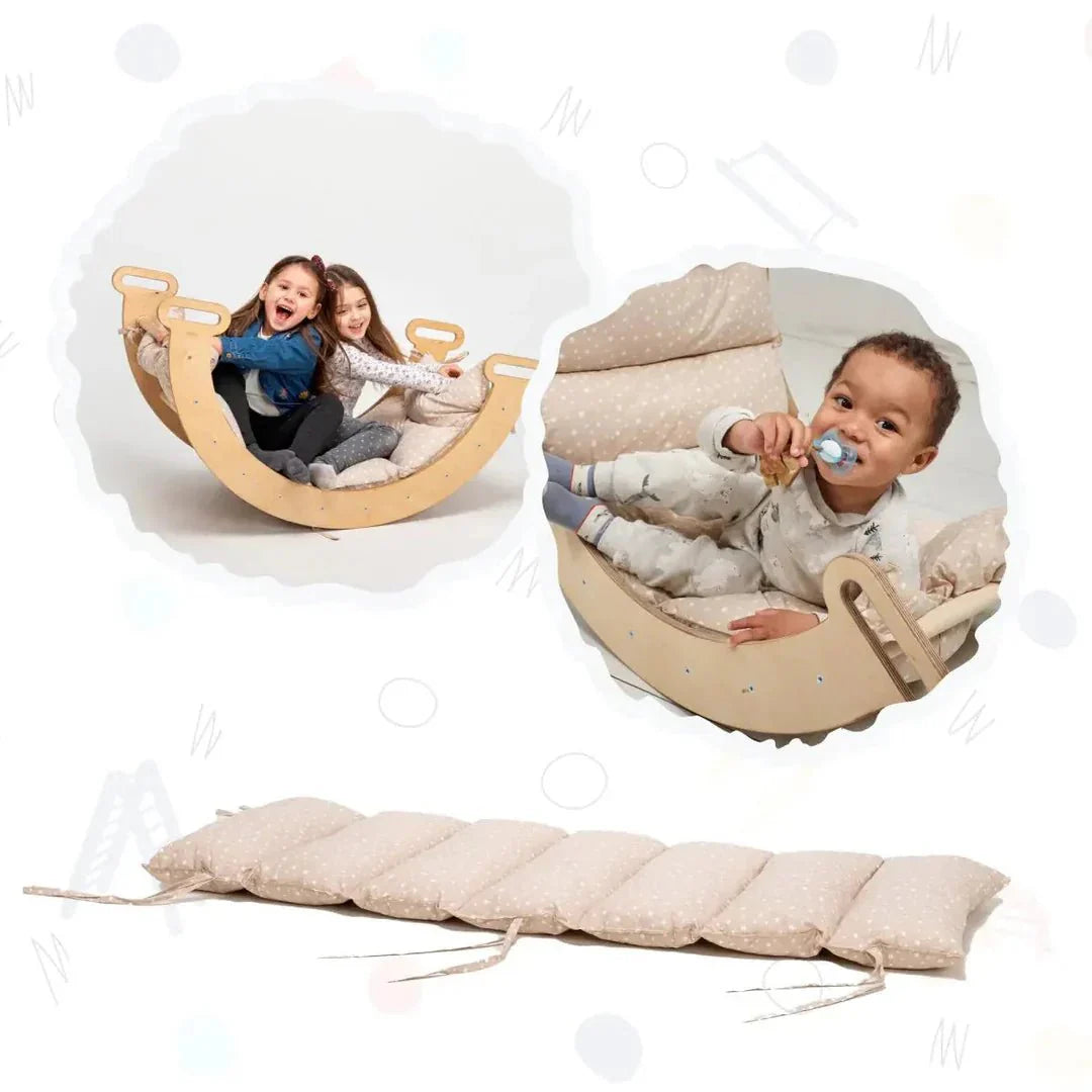 Coussin pour arche d'escalade et balance Rocker – Beige (Coussin uniquement)
