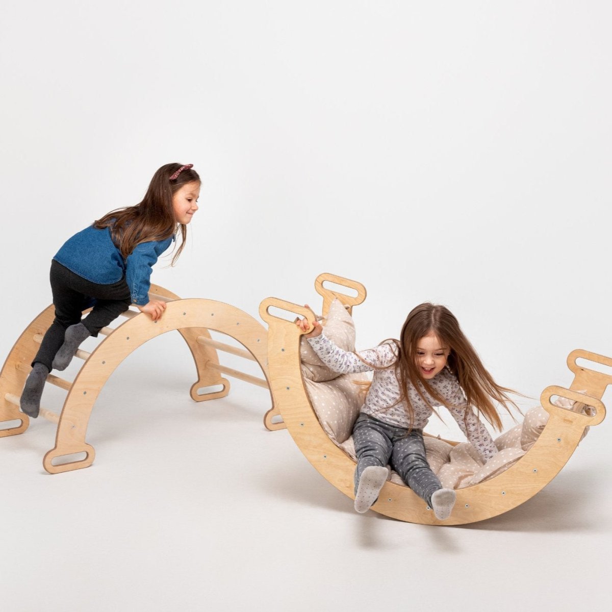 Coussin pour arche d'escalade et balance Rocker – Beige (Coussin uniquement)