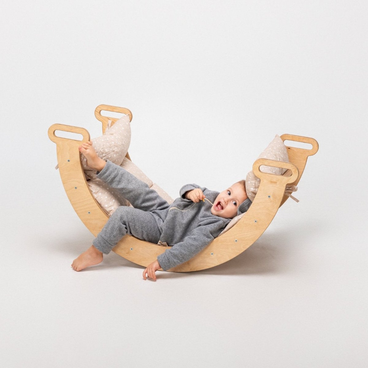 Coussin pour arche d'escalade et balance Rocker – Beige (Coussin uniquement)