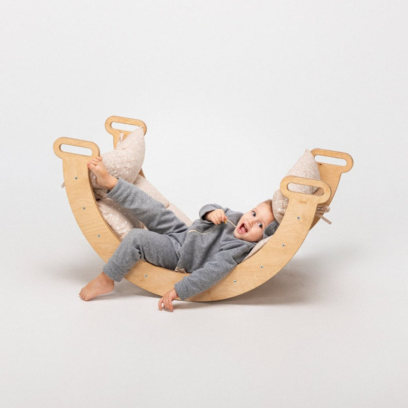 Coussin pour arche d'escalade et balance Rocker – Beige (Coussin uniquement)