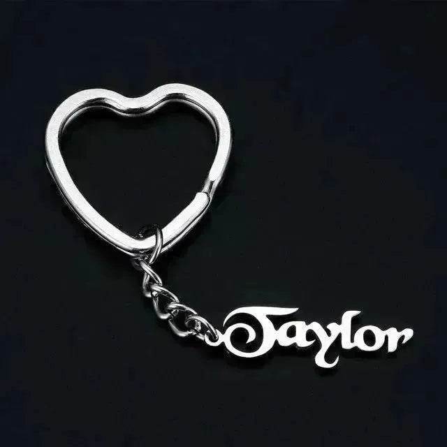 Custom Name Keychains Personalized Monogram Initial Key Chain With Name Engraved Letter for Women Men Jewelry Bag Charm