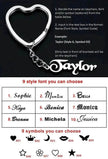 Custom Name Keychains Personalized Monogram Initial Key Chain With Name Engraved Letter for Women Men Jewelry Bag Charm