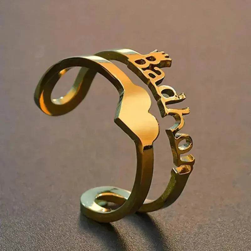 Custom Stainless Steel Ring Anniversary Jewelry