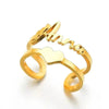Custom Stainless Steel Ring Anniversary Jewelry