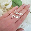 Custom Vertical Name Earrings Dangle Jewelry for Women Stainless Steel