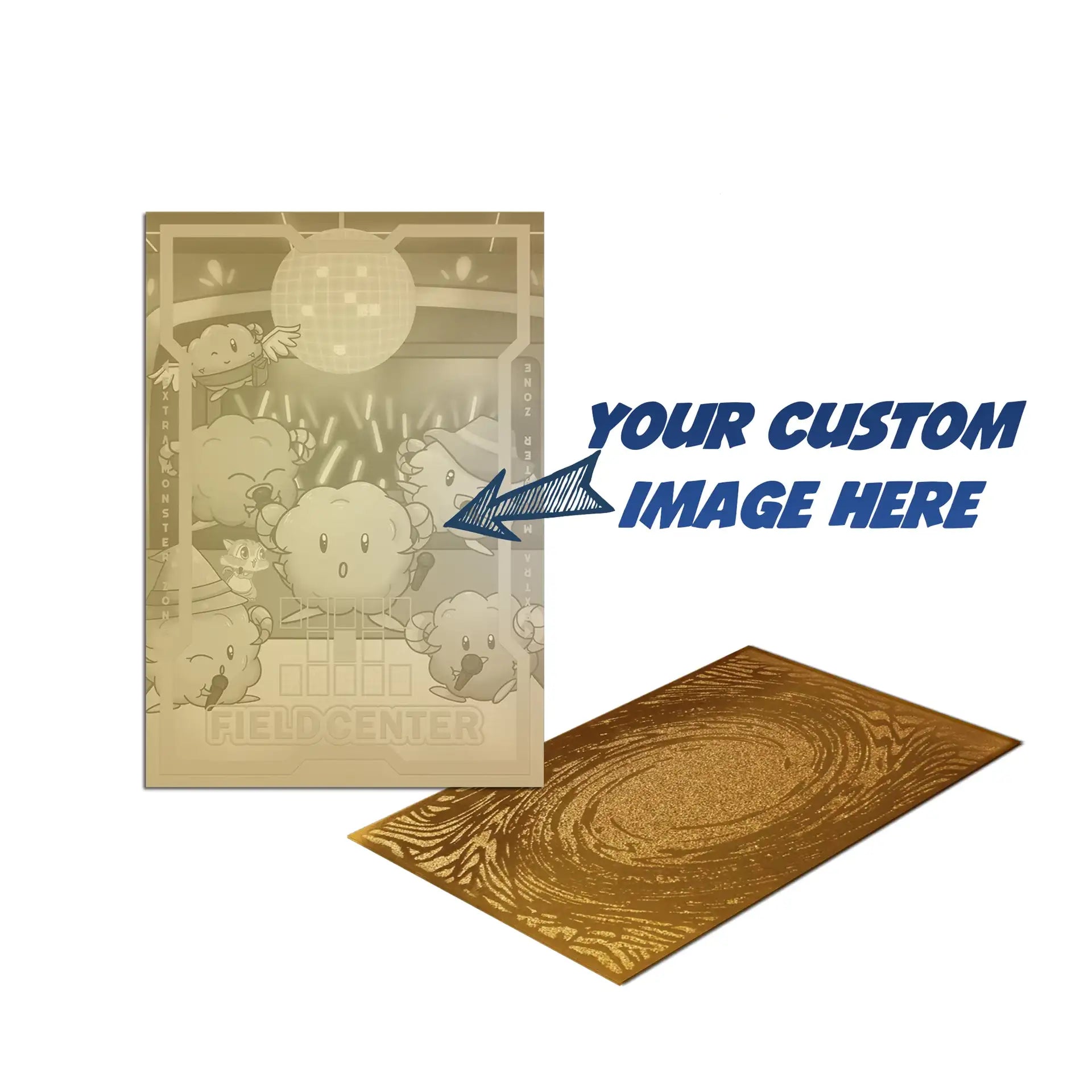 Custom Collectible Metal Card – Gold Finish