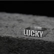 Customized Alphabet Couple Ring Customized Sterling Silver Couple Style