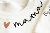 Customized Letter Name Round Neck Hoodie From Europe And America