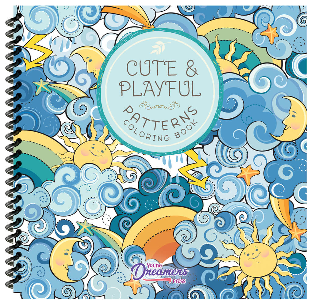Cute and Playful Patterns Coloring Book (Spiral Edition)
