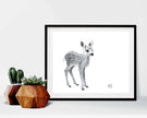 Cute Baby Deer - art print