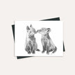 Cute Baby Foxes Greeting Card