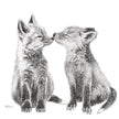Cute Baby Foxes Greeting Card