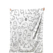Cute Cat Digital Printing Flannel Blanket