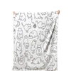 Cute Cat Digital Printing Flannel Blanket
