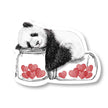 CUTE PANDA SLEEPING Stickers for Water Bottle, Agenda or Computer