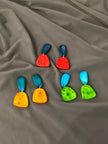 Handmade Summer Statement Earrings, Post or Clip On – 