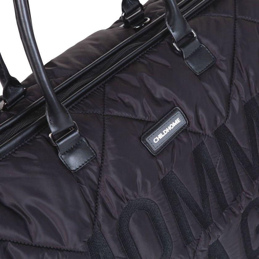 Cloud Comfort Puffer Mommy Bag - Black
