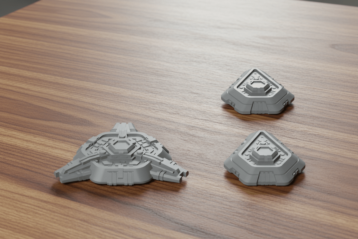 Cygnian Hive Incursion – 5-Ship Alien Bio Fleet