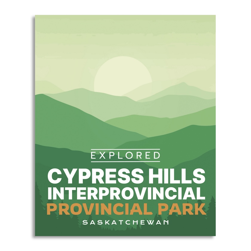 Cypress Hills Provincial Park 'Explored' Poster, Canada Parks