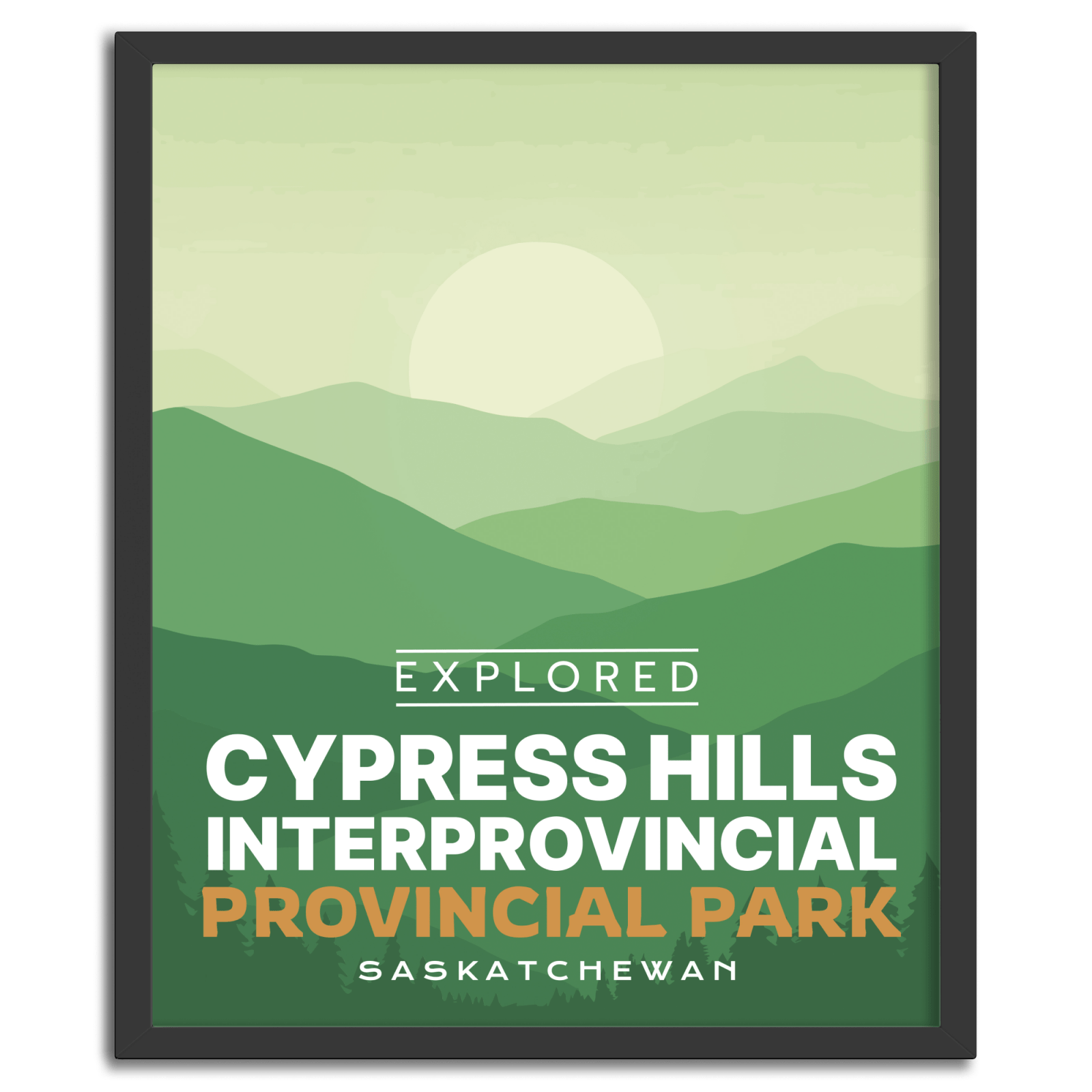 Cypress Hills Provincial Park 'Explored' Poster, Canada Parks