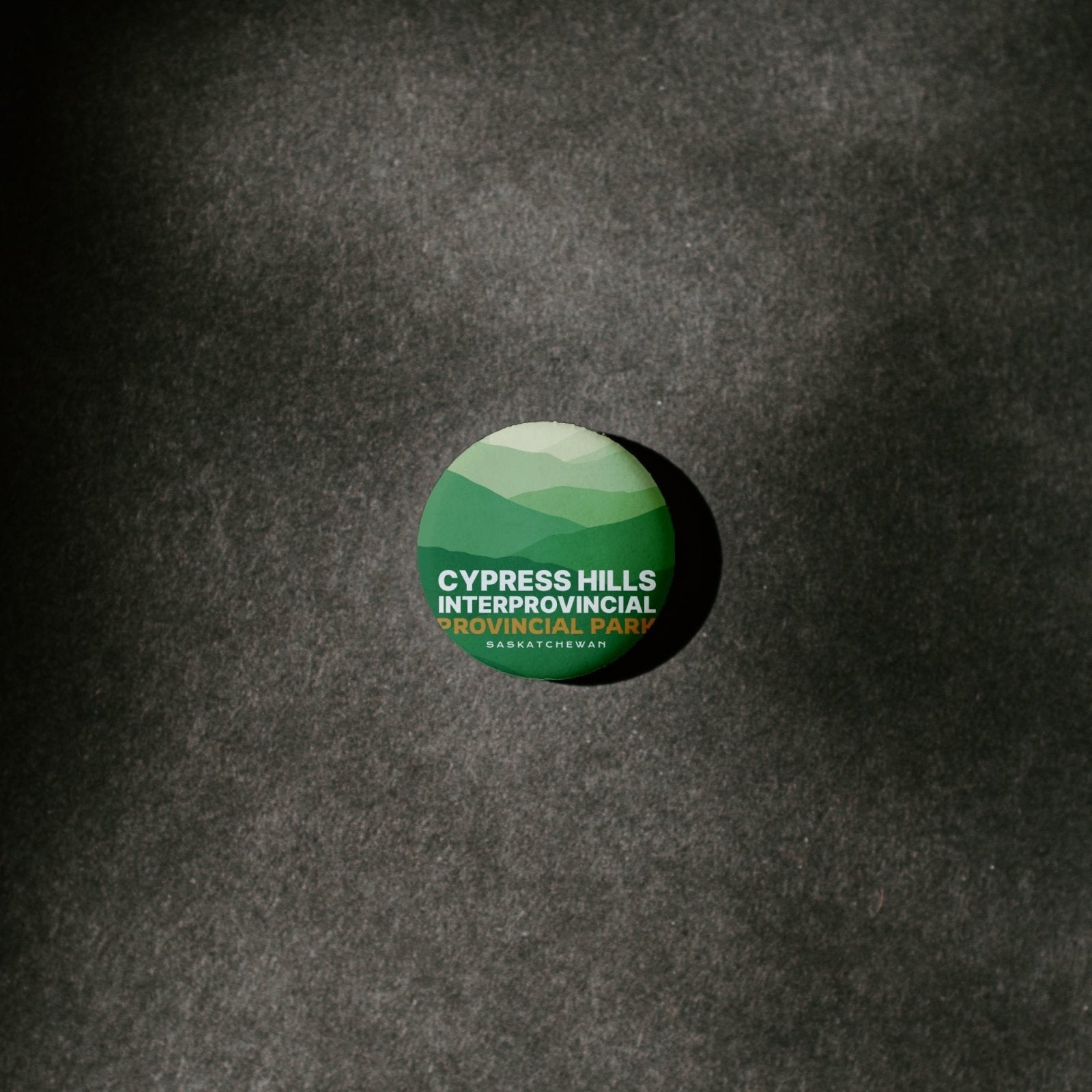 Cypress Hills Provincial Park of Saskatchewan Pinback Button, Canada Parks