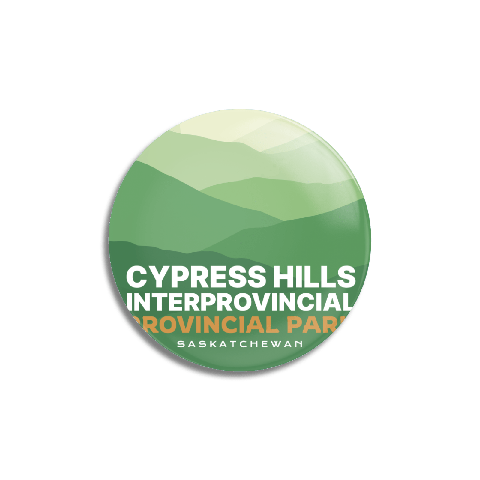 Cypress Hills Provincial Park of Saskatchewan Pinback Button, Canada Parks