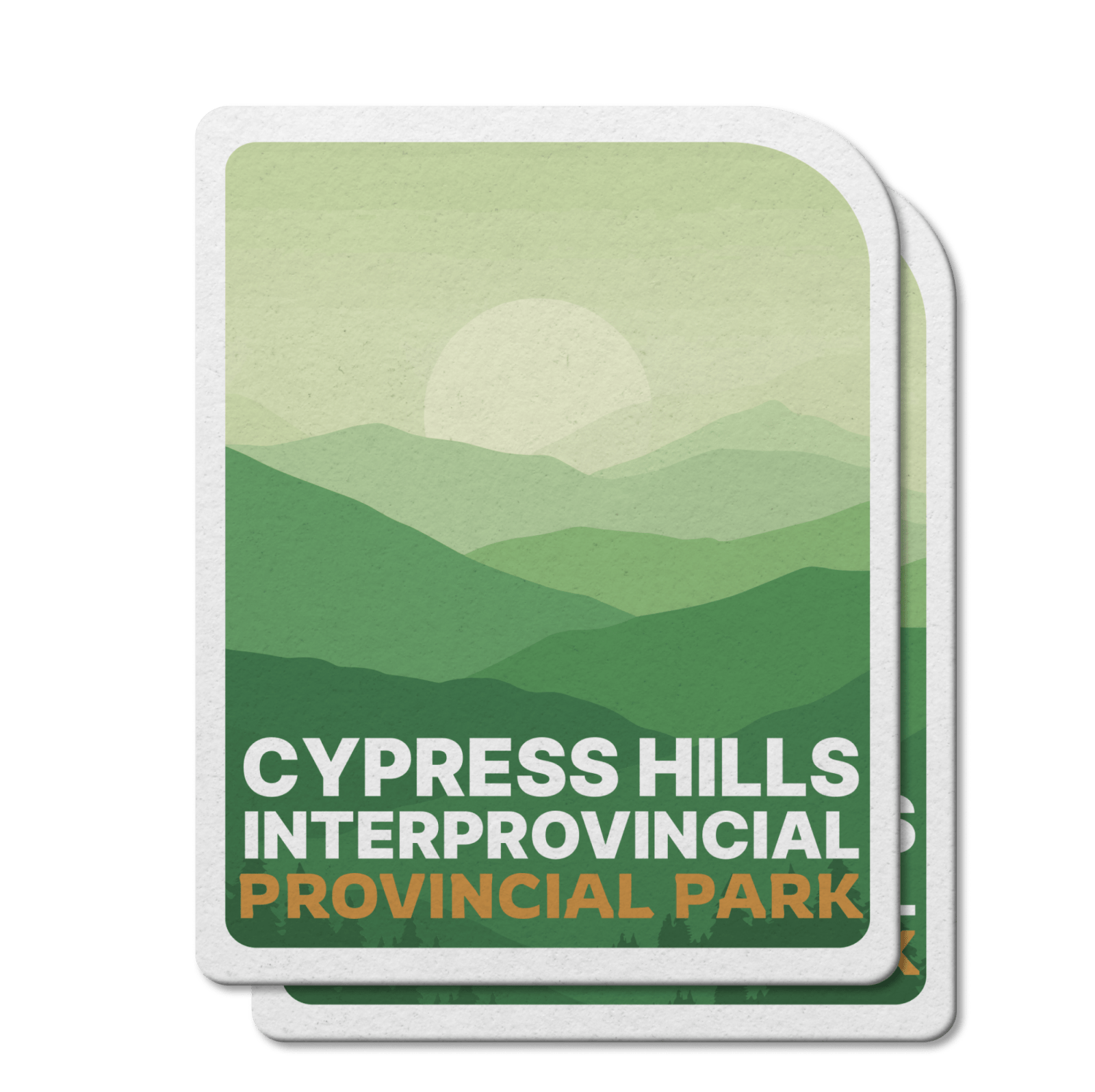 Cypress Hills Saskatchewan Provincial Park Waterproof Vinyl Sticker, Canada Parks