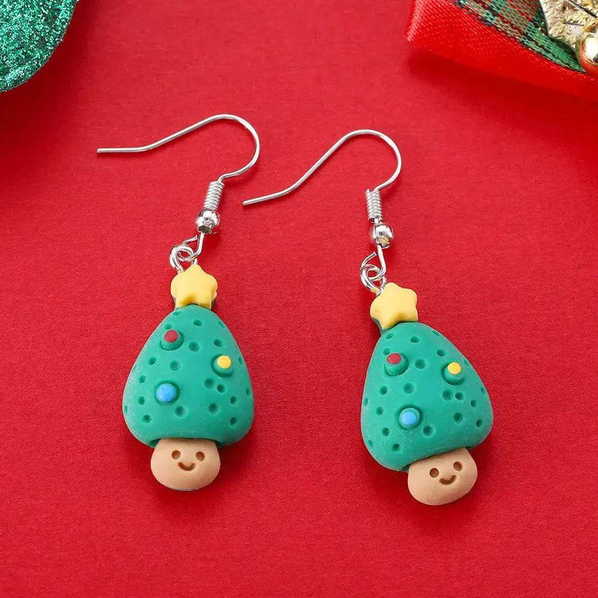 Creative Cartoon Christmas Earrings Fashion
