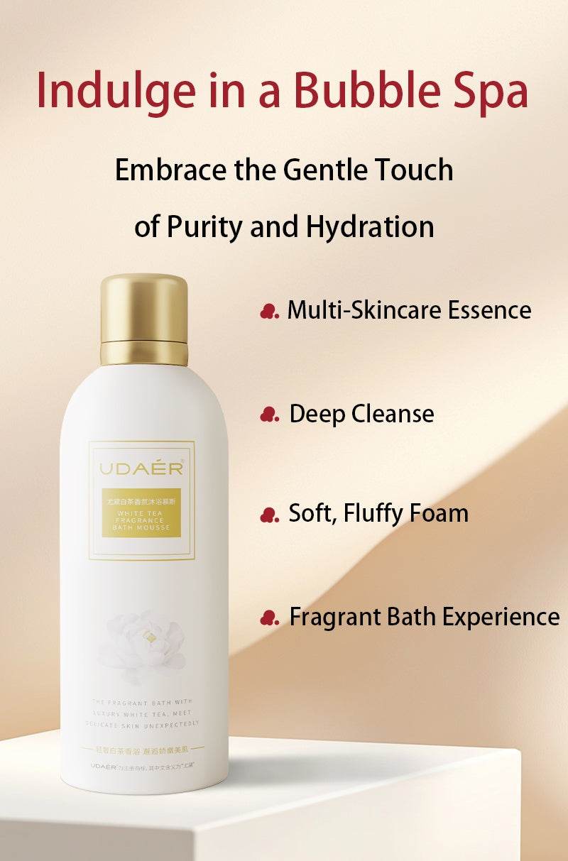 UDAER Cream Bubble Bath Hydrating Shower Gel Gentle Cleansing Body Wash