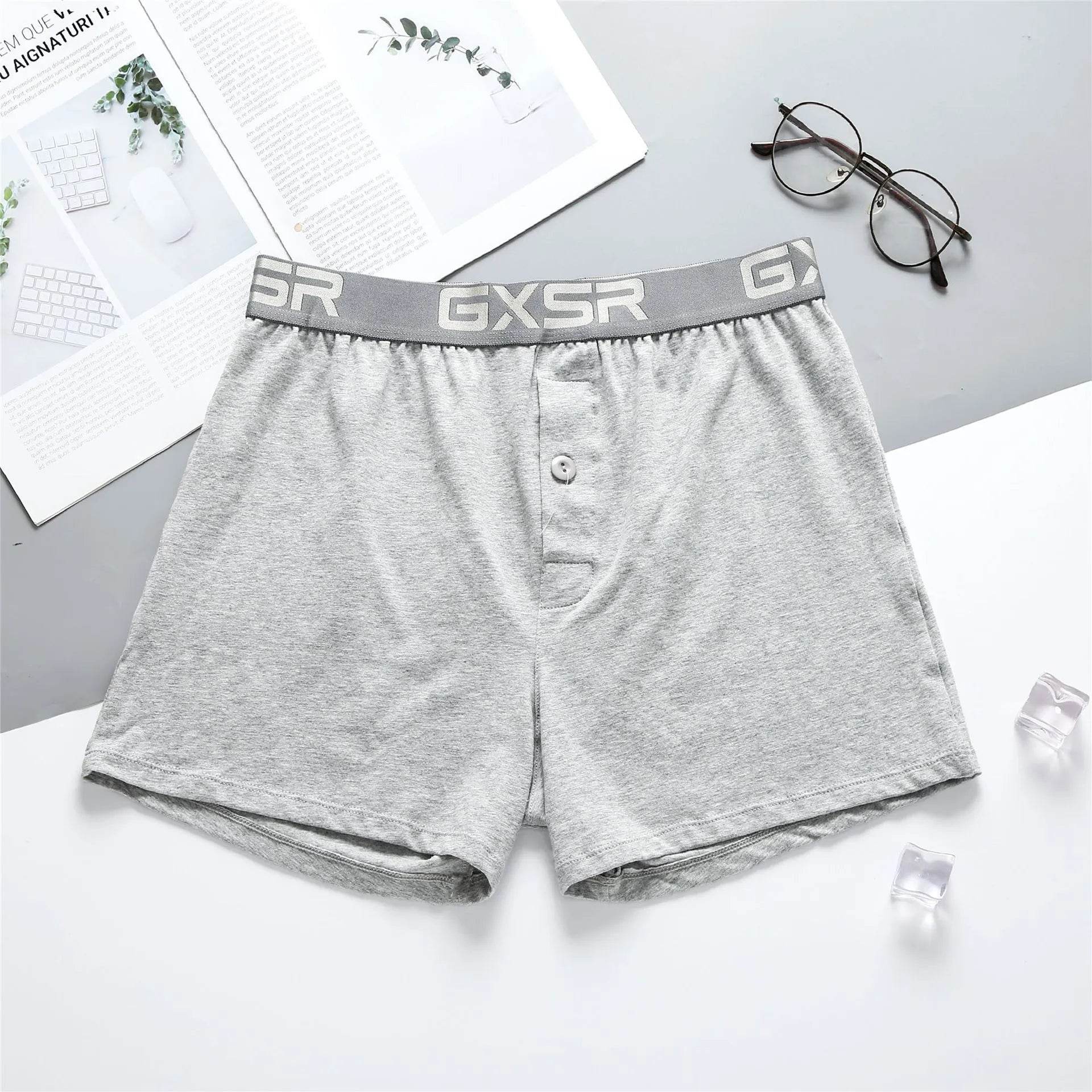 Men's Home Low Waist Pure Cotton Boxer short Breathable Underwear
