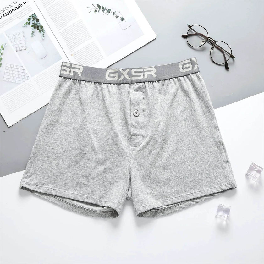 Men's Home Low Waist Pure Cotton Boxer short Breathable Underwear