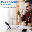 MagSafe Power Bank 10000mAh – PD20W Fast Charging, 15W Wireless, Built-In Cables, Kickstand & LCD Display | iPhone 16