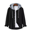 Men's Autumn And Button down Waffle Hoodie Cardigan