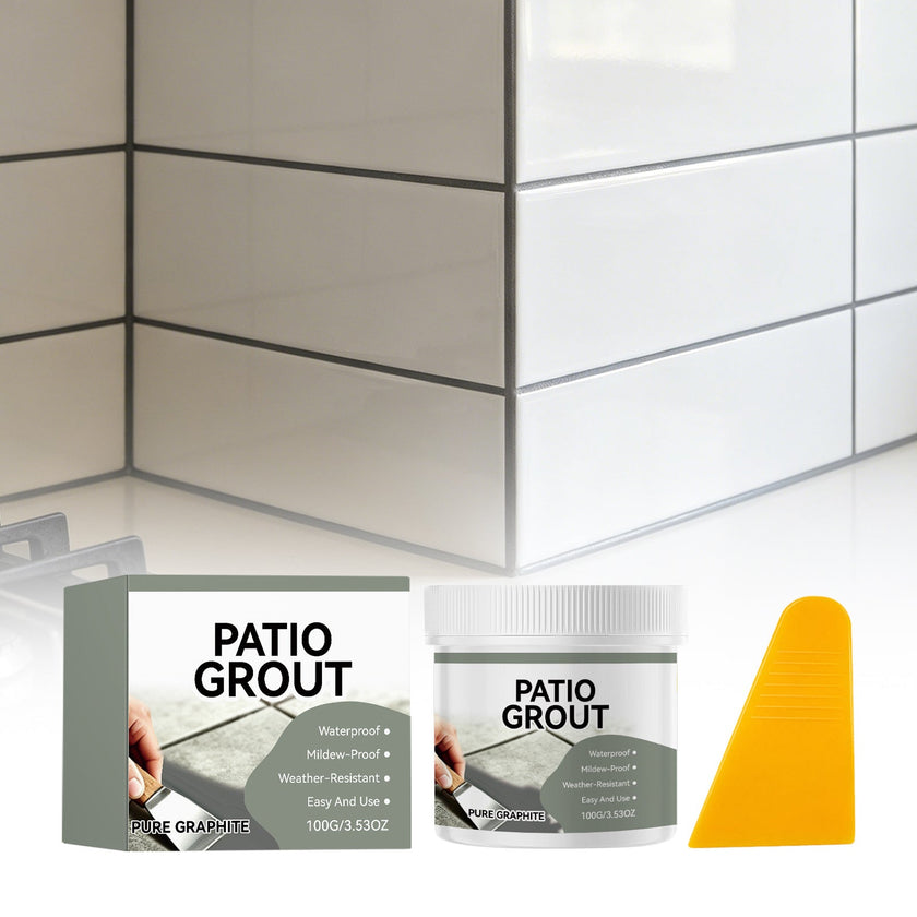 Dark Gray Tile Grout — Waterproof Bathroom & Kitchen Floor Gap Repair Sealer (100g Kit)