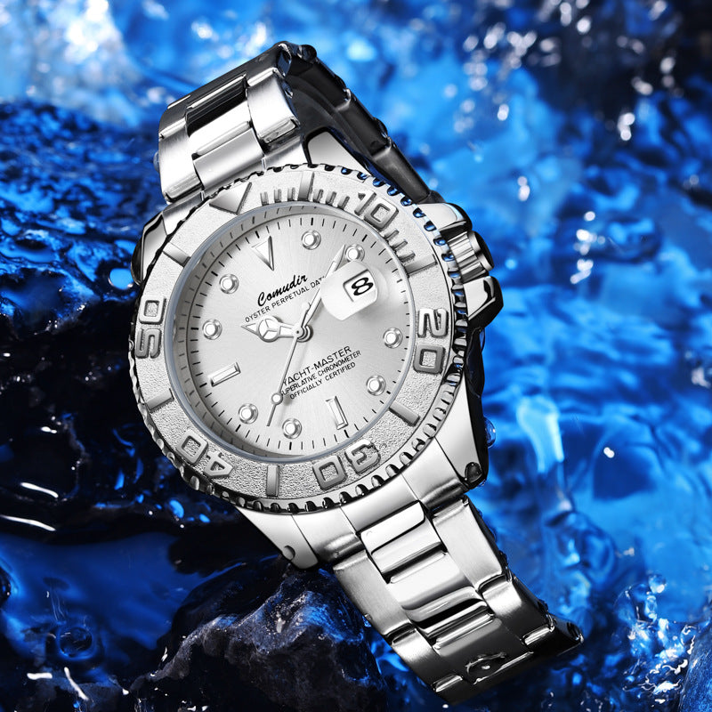 Submarine Automatic Mechanical Watch For Men – Gold & Silver Steel